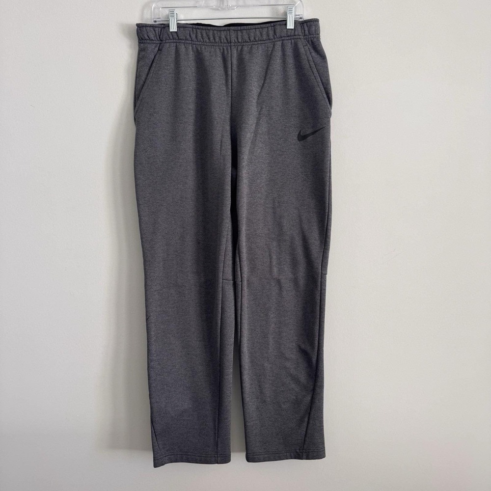 Nike Dri-Fit Men's Large Charcoal Grey Fleece Training Sweatpants